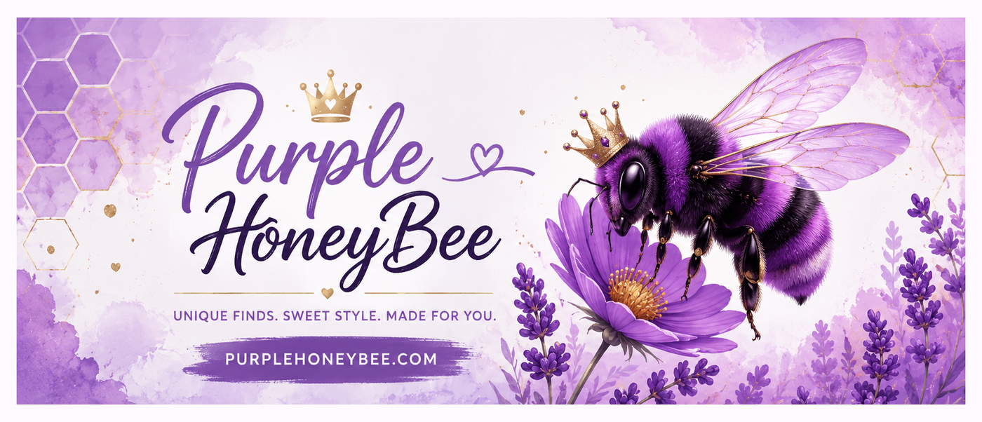 PurpleHoneyBee.com unique gifts and apparel shop
