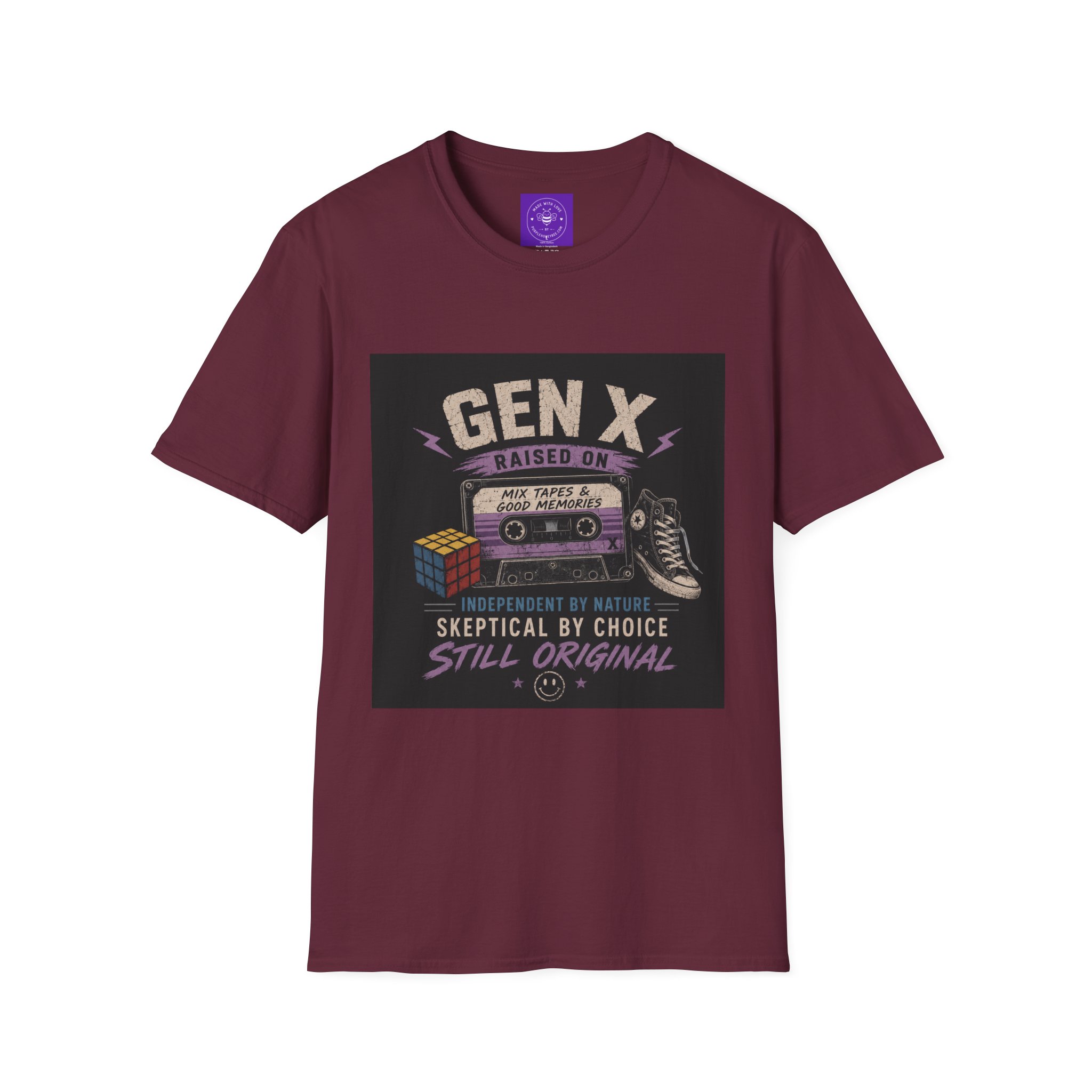 Classic Gen X Raised on Mix Tapes T-Shirt | 80s & 90s Nostalgia 80s - Image 11