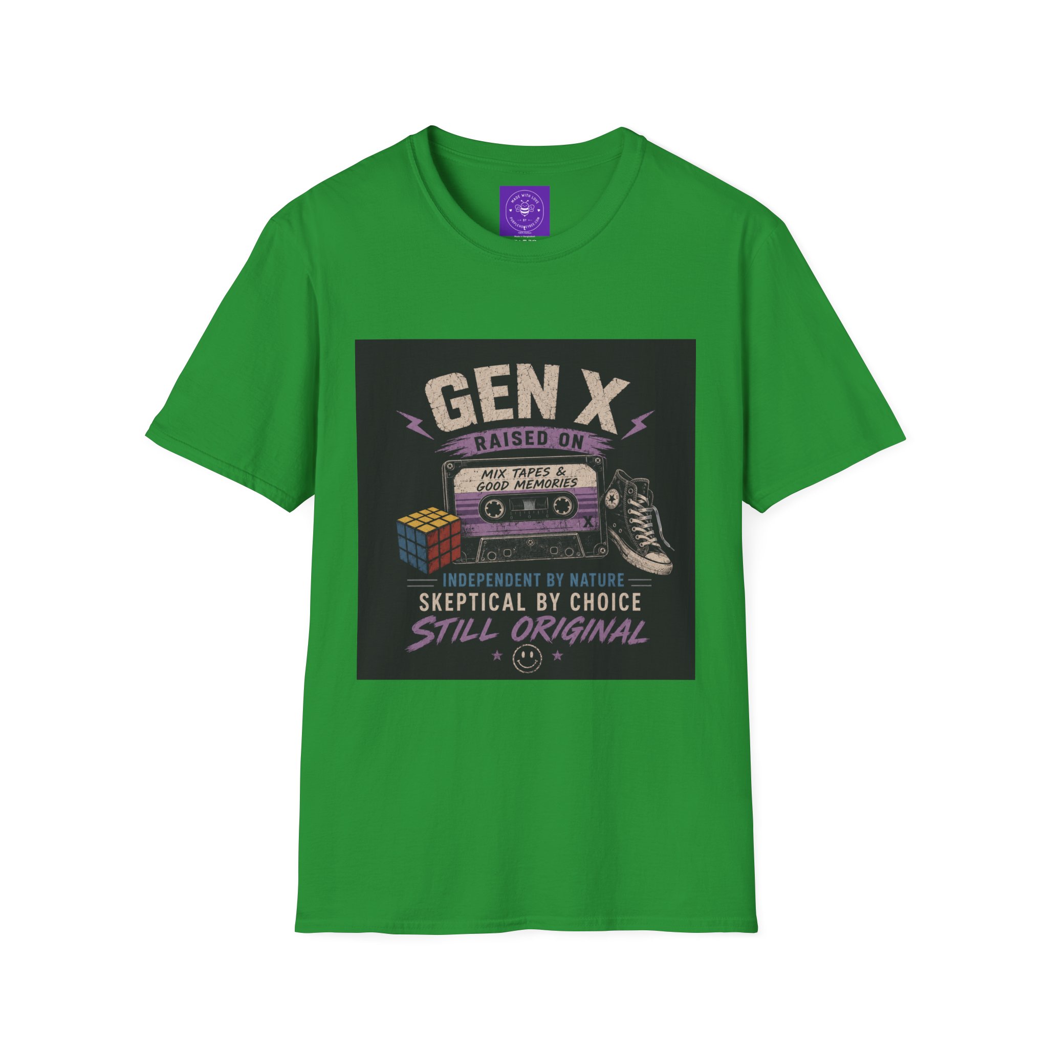 Classic Gen X Raised on Mix Tapes T-Shirt | 80s & 90s Nostalgia 80s - Image 23