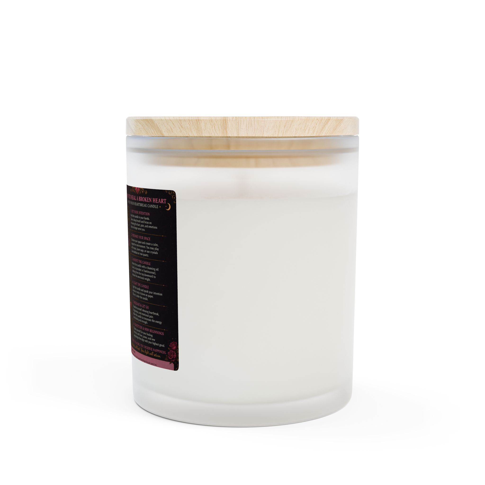 Heartbreak Candle – Healing Self Care Aromatherapy Candle for Emotional Release #2 - Image 3