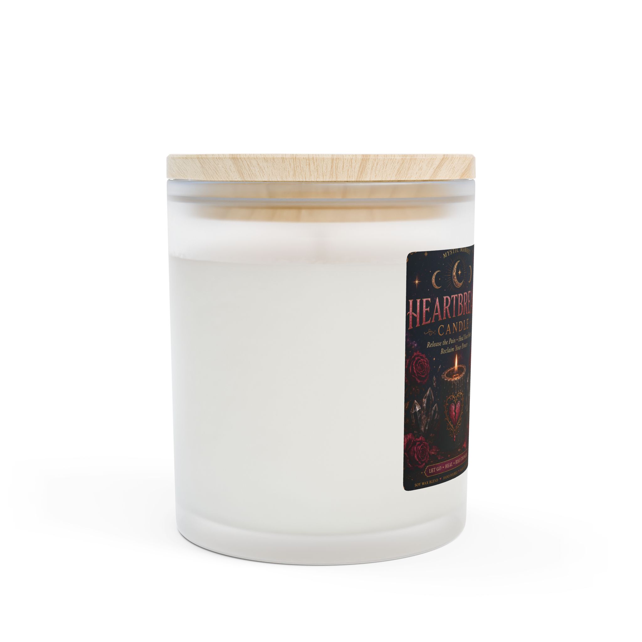 Heartbreak Candle – Healing Self Care Aromatherapy Candle for Emotional Release #2 - Image 2