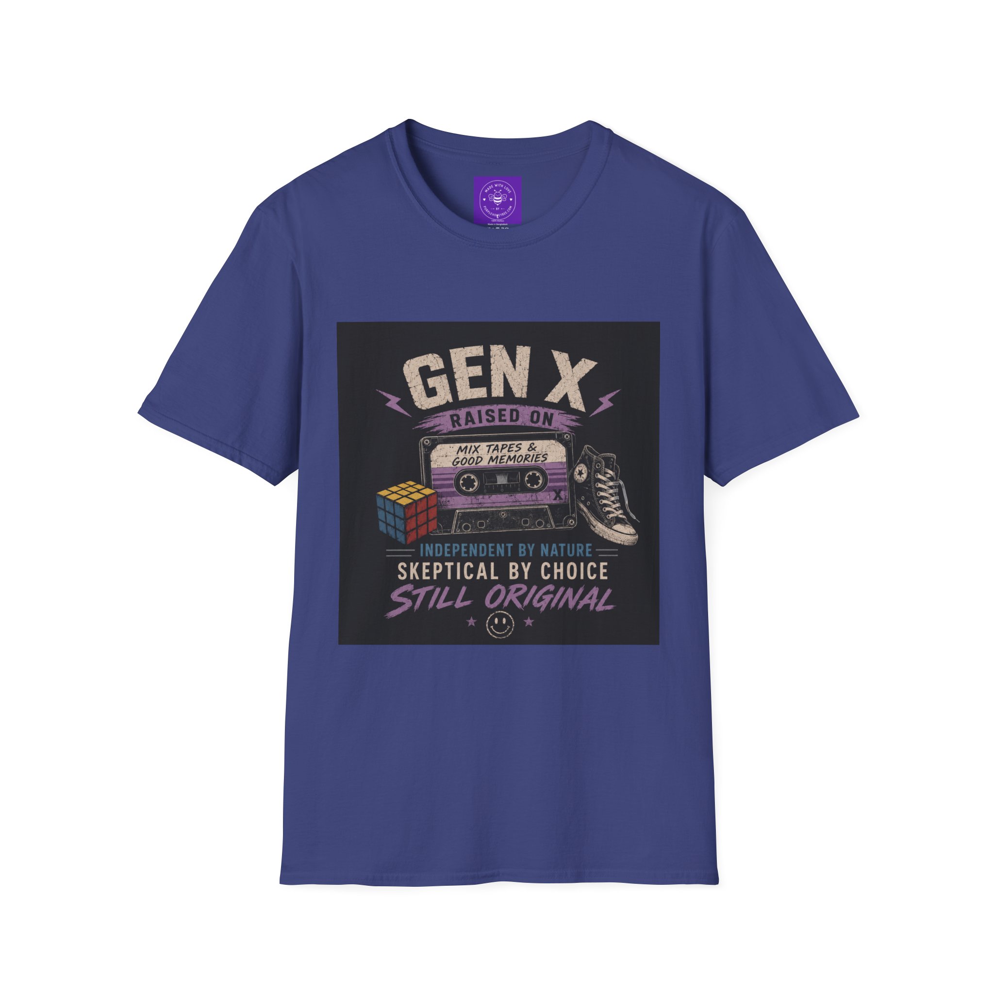 Classic Gen X Raised on Mix Tapes T-Shirt | 80s & 90s Nostalgia 80s - Image 31