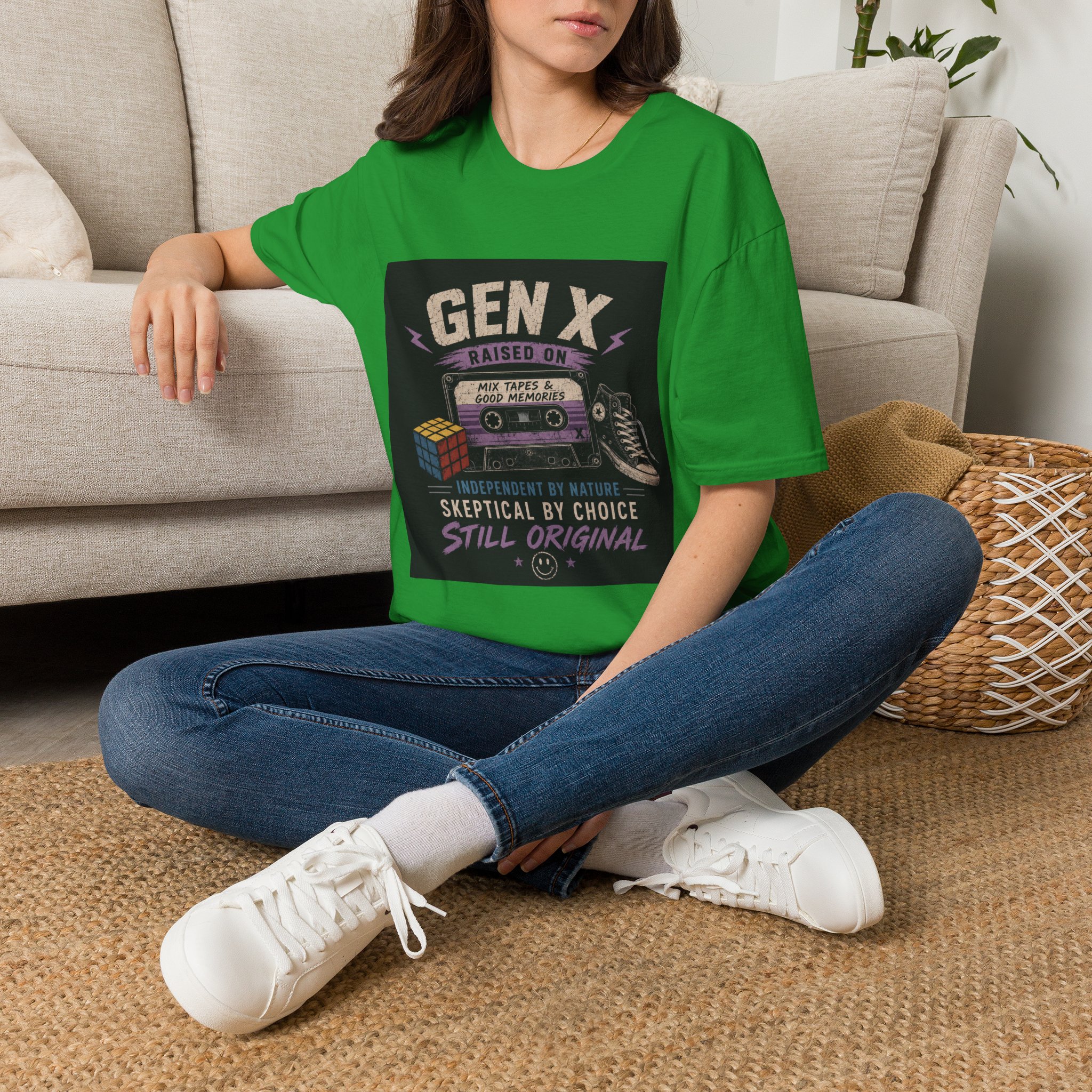 Classic Gen X Raised on Mix Tapes T-Shirt | 80s & 90s Nostalgia 80s - Image 22