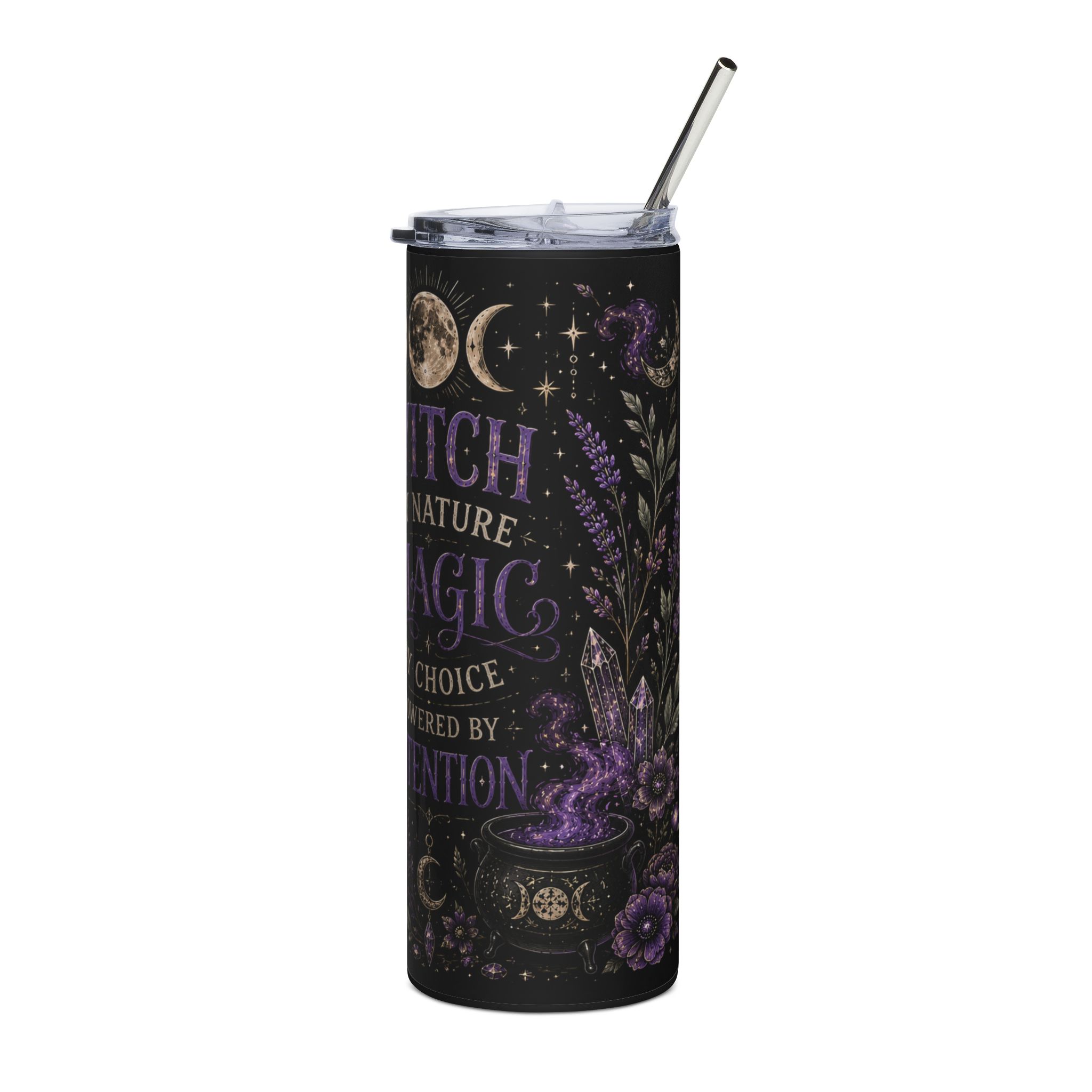 Witch Magic Tumbler – Witch by Nature Magic by Choice Travel Cup 20oz - Image 4