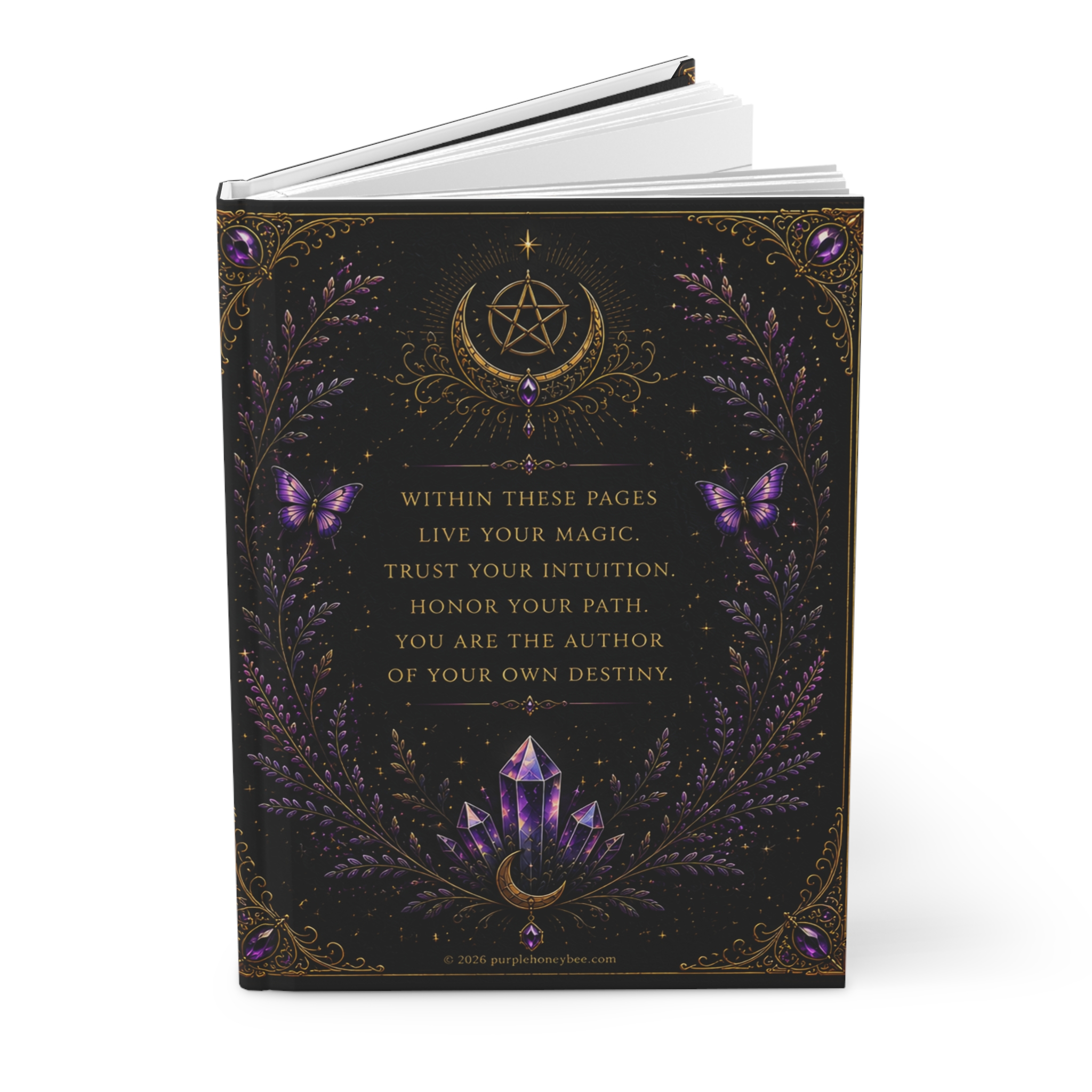 Book of Shadows Hardcover Journal – Magical Witchcraft Grimoire Notebook 2026 Edition - Image 3