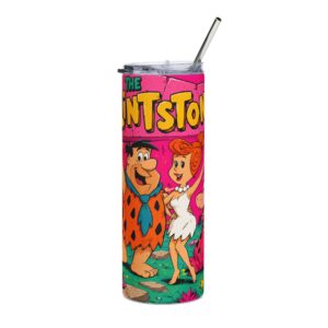Flintstones 20oz Stainless Steel Tumbler — Retro Cartoon Travel Cup
