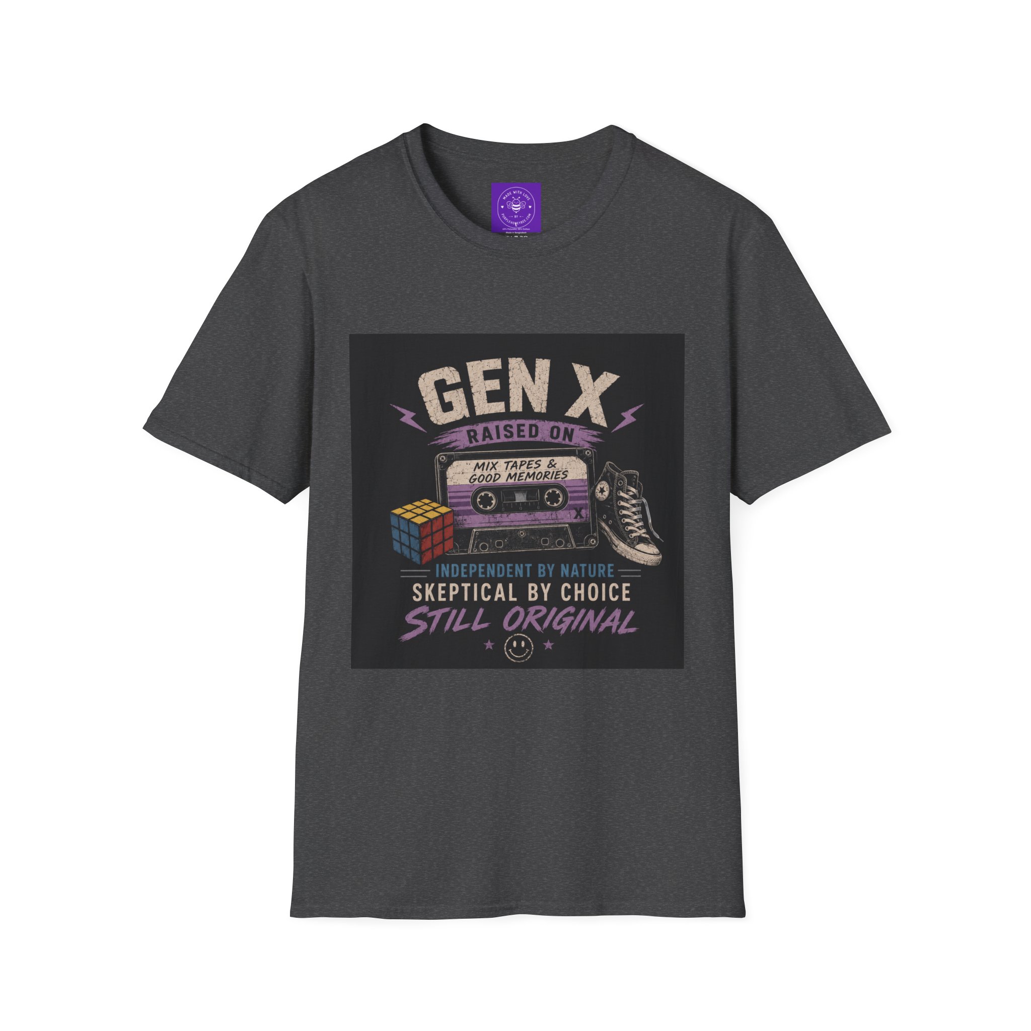 Classic Gen X Raised on Mix Tapes T-Shirt | 80s & 90s Nostalgia 80s - Image 27