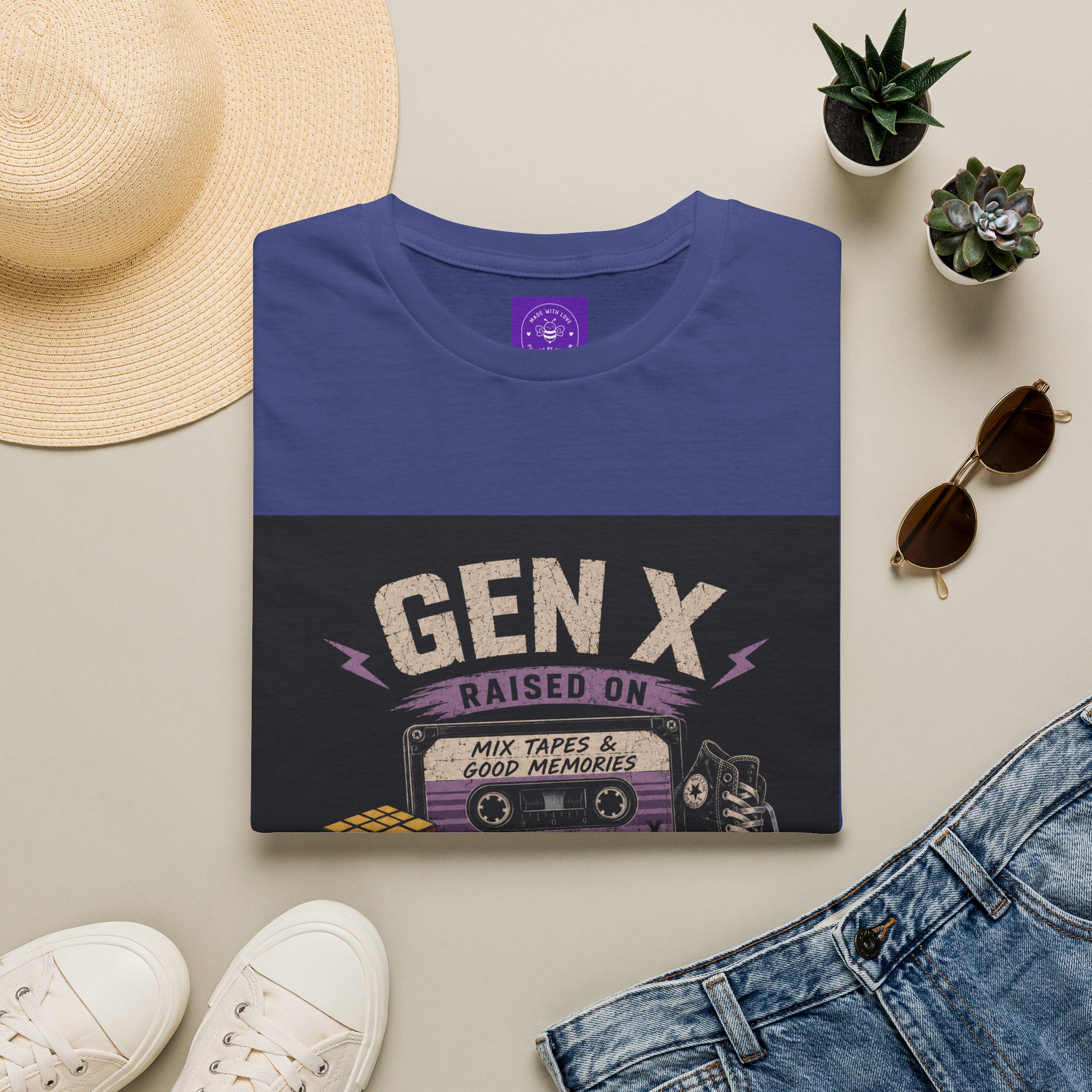 Classic Gen X Raised on Mix Tapes T-Shirt | 80s & 90s Nostalgia 80s - Image 29