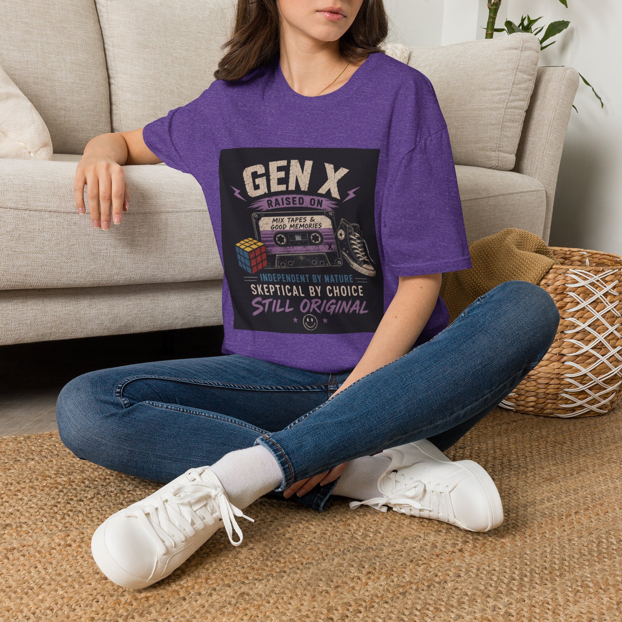 Classic Gen X Raised on Mix Tapes T-Shirt | 80s & 90s Nostalgia 80s - Image 34