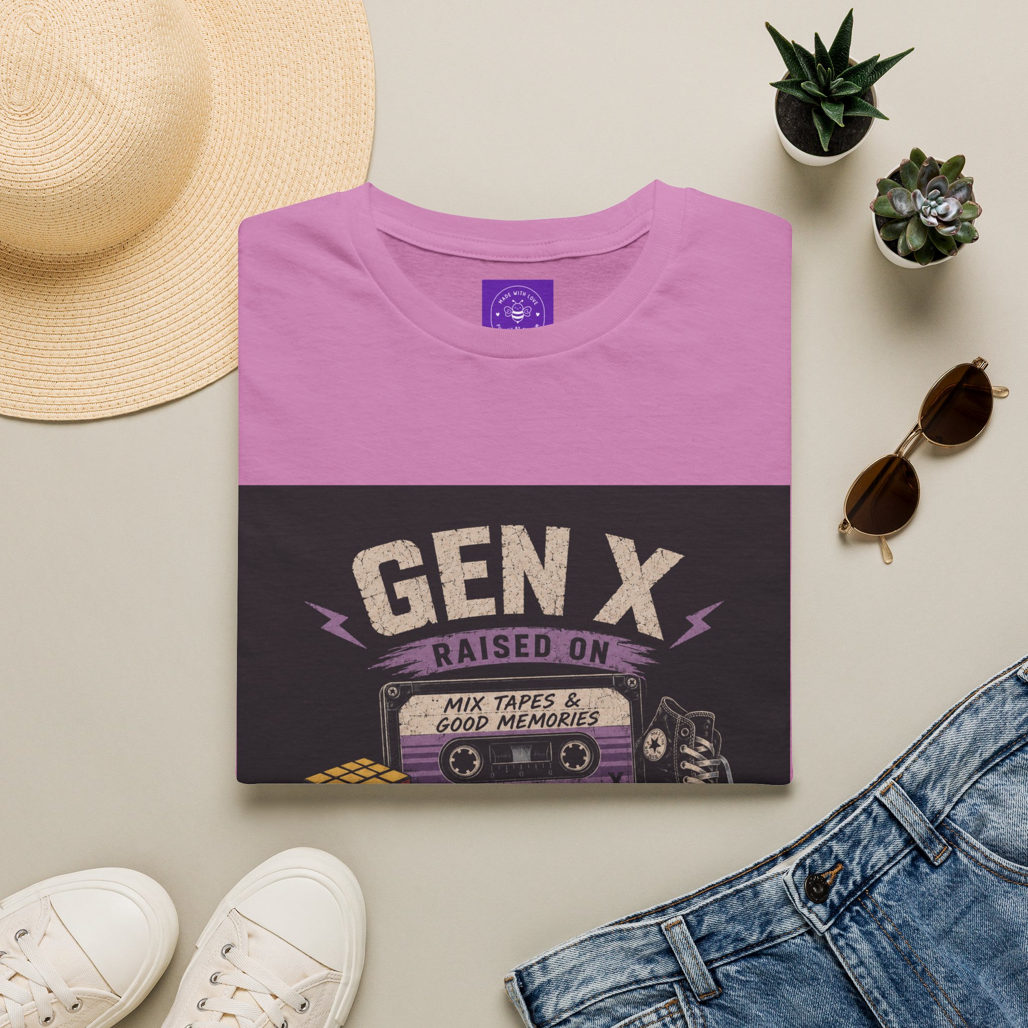 Classic Gen X Raised on Mix Tapes T-Shirt | 80s & 90s Nostalgia 80s - Image 37