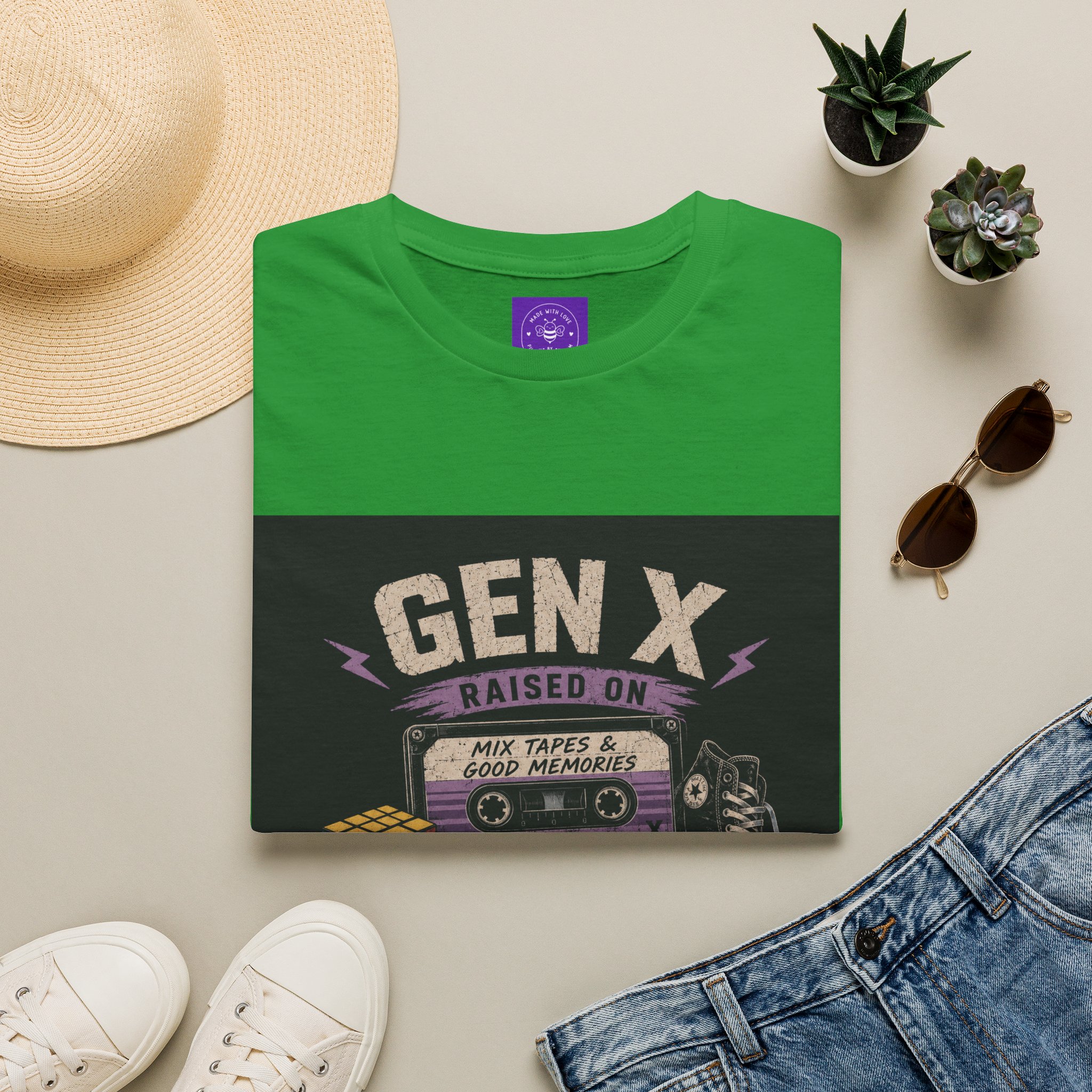 Classic Gen X Raised on Mix Tapes T-Shirt | 80s & 90s Nostalgia 80s - Image 21