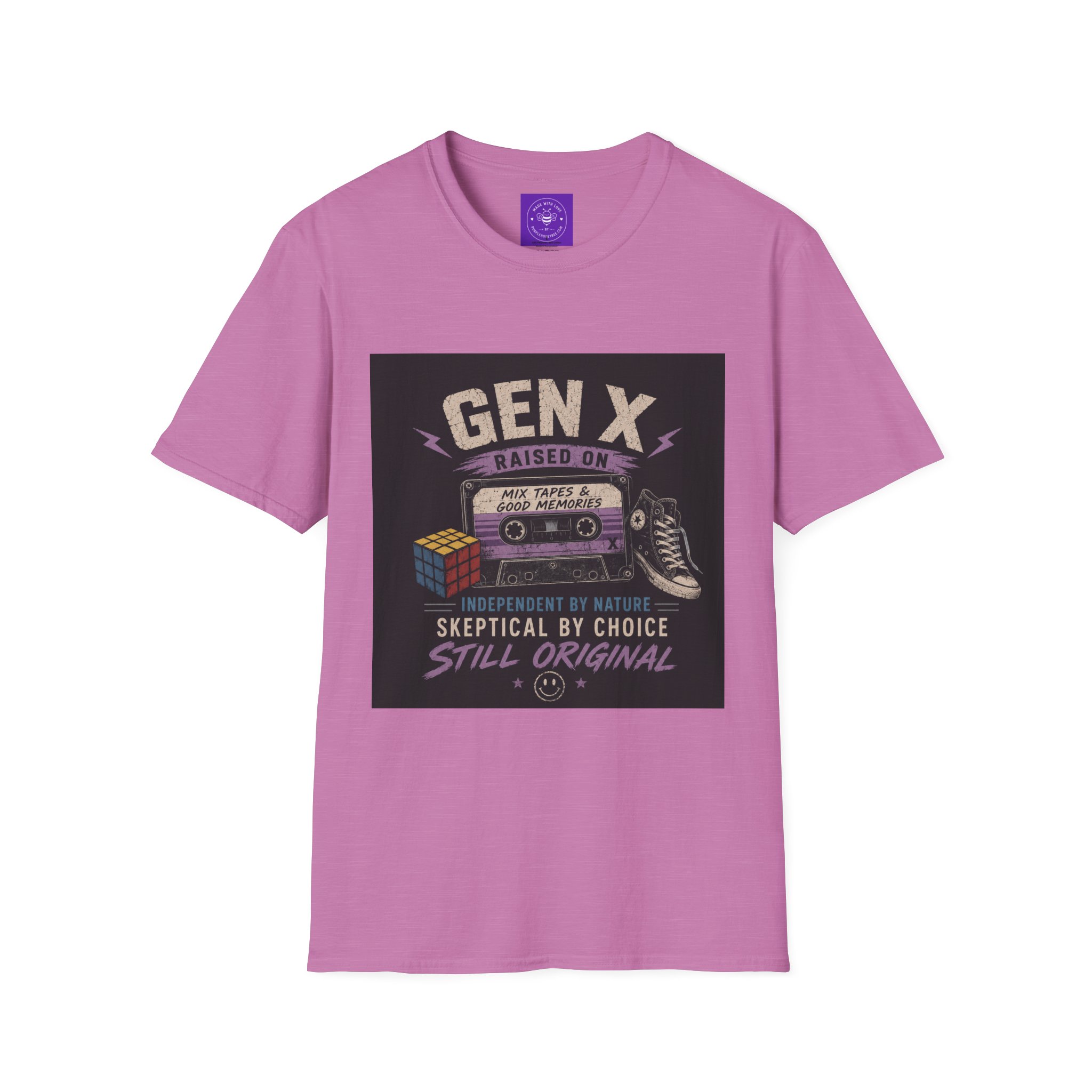 Classic Gen X Raised on Mix Tapes T-Shirt | 80s & 90s Nostalgia 80s - Image 39