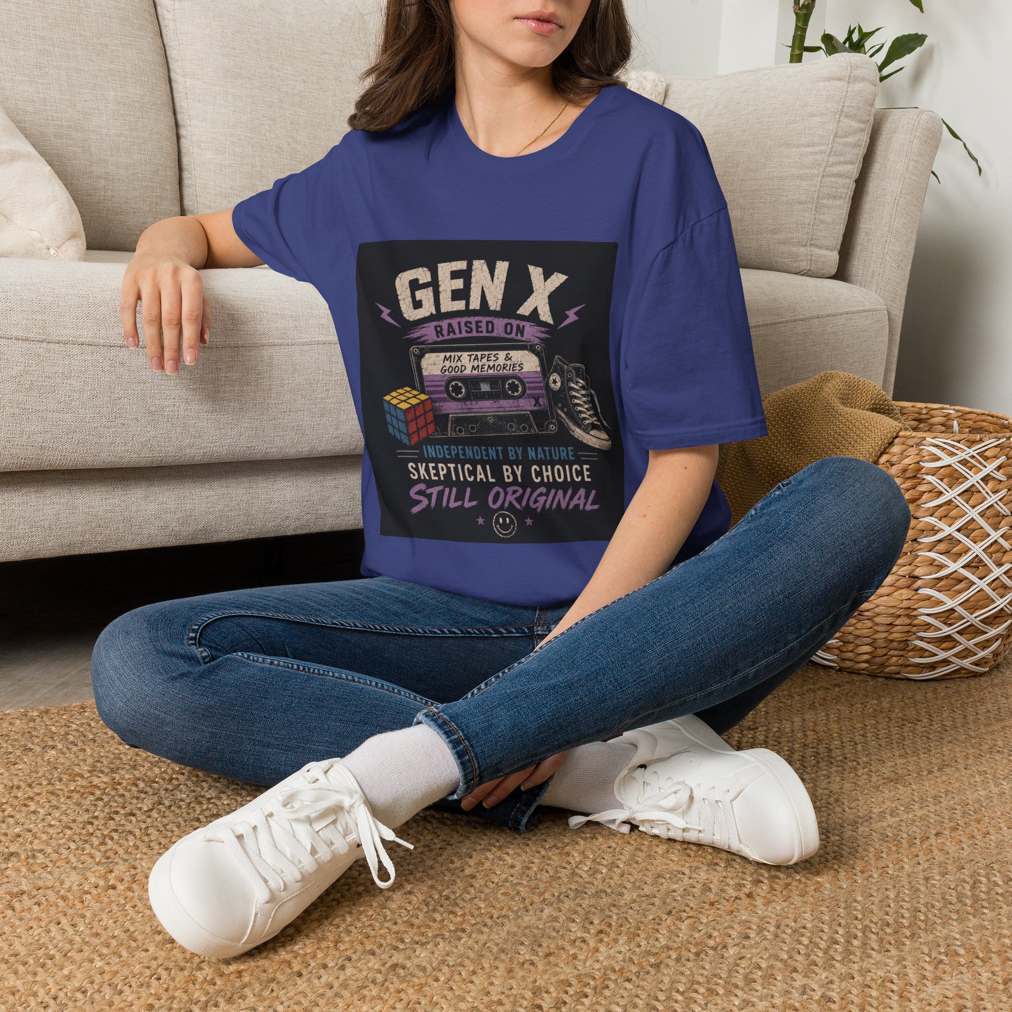 Classic Gen X Raised on Mix Tapes T-Shirt | 80s & 90s Nostalgia 80s - Image 30