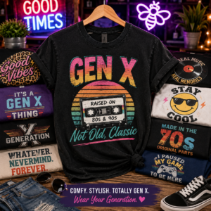 GEN X TEES Retro Style • Bold Attitude 80s & 90s Vibes